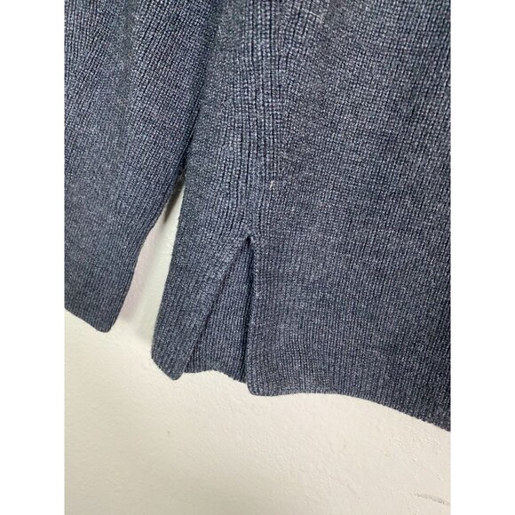 Lululemon Merino Wool Blend Crewneck Sweater size 4 Gray Ribbed Knit Pullover - Picture 8 of 16